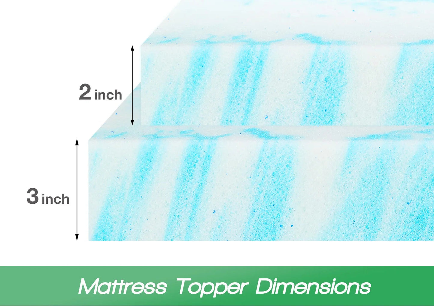 Classic Memory Foam Topper – 2 & 3 Inch