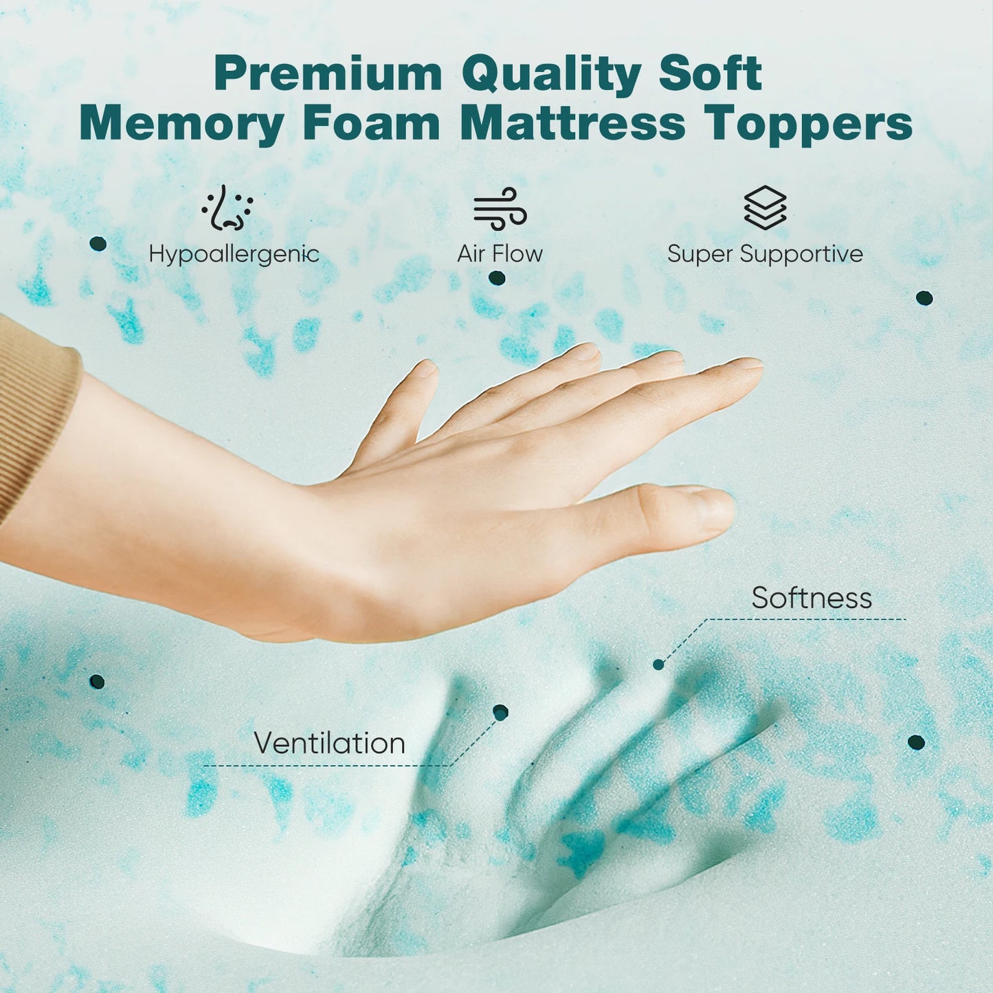 Classic Memory Foam Topper – 2 & 3 Inch